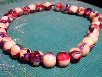 Όμορφο κολιέ από φυσικό λίθο με 4 λάστιχα