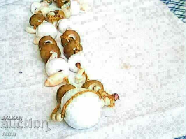 frumos colier vechi de porțelan greu 25mm 16mm - 6