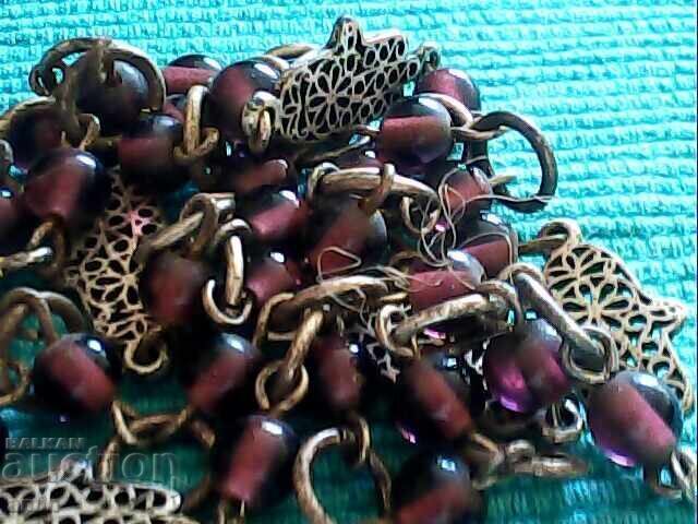 Frumos set vechi Chloe și brățară din piatră naturală - 6