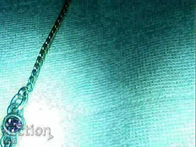 vechi colier autentic placat cu argint pe A/C cu cristale reale - 6 vechi colier autentic placat cu argint pe A/C cu cristale reale - 6