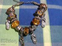 красва кристална гривна тип пандора