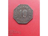 Germania-Hessa-Wiesbaden-10 pfennigi 1917