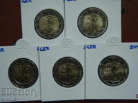 2 Euro 2019 Germany "Berlin Wall" A,D,F,G,J /Германия 2 евро