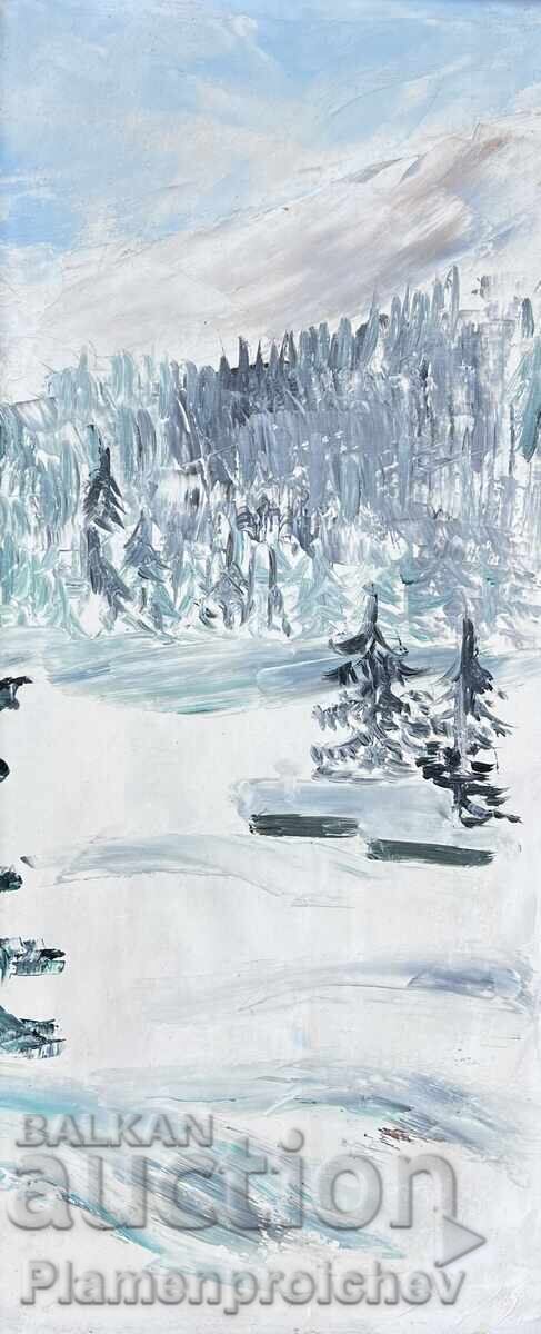 Παράδοση ΜΟΝΑΔΙΚΟ ΤΡΙΠΤΥΧΟ ΠΙΝΑΚΑΣ ΑΞΙΝΙΑ ΤΖΟΥΡΟΒΑ 1992 ΧΕΙΜΕΡΙΝΟ ΤΟΠΙΟ