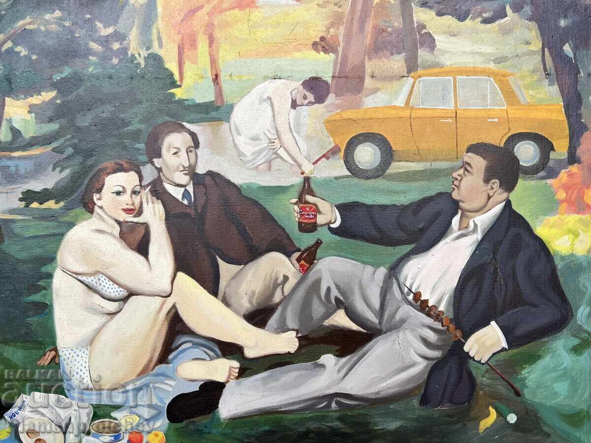 Delivery of UNIQUE OIL PAINTING ON CANVAS MIKHAIL SAZDOV Delivery of UNIQUE OIL PAINTING ON CANVAS MIKHAIL SAZDOV