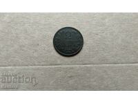 Monedă - BULGARIA - 2 cenți - 1901
