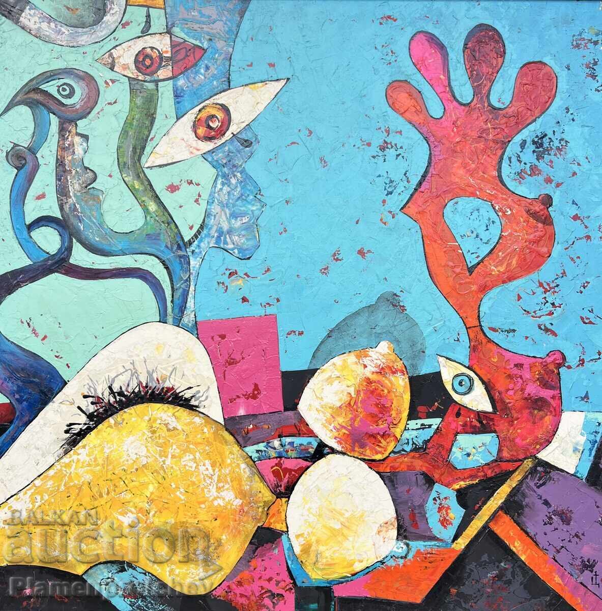 Delivery of HASHISH COBRA PAINTING TSVYATKO TSVETKOV CHERVEN BRYAG SIGNED