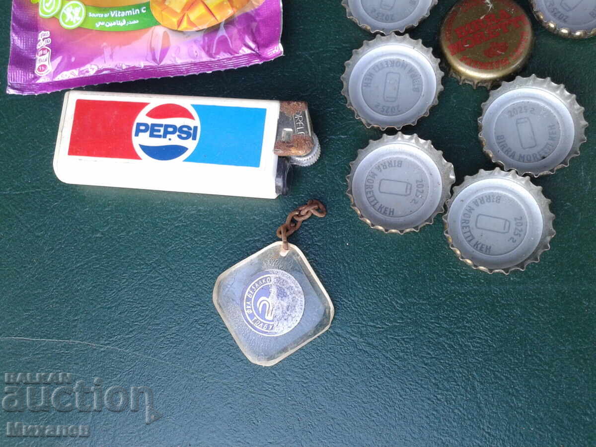 ламаринени капачки от бира и безалкохолни + запалка ПЕПСИ - 5