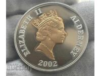 5 λίρες Ελισάβετ Β΄ 2002 ασήμι