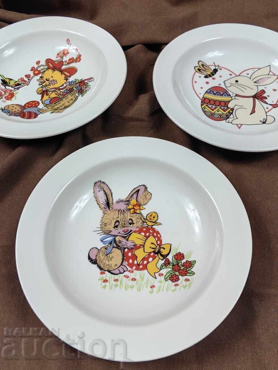 FARFURII RARE DIN PORȚELAN SOCIALIST CU MOTIV PENTRU COPII PAȘTE RAZGRAD - 5