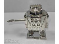 Robot working children's toy with key plastic