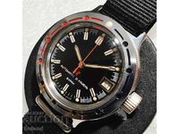 Ceas rar din oțel Vostok Amphibia Buran Automatic USSR