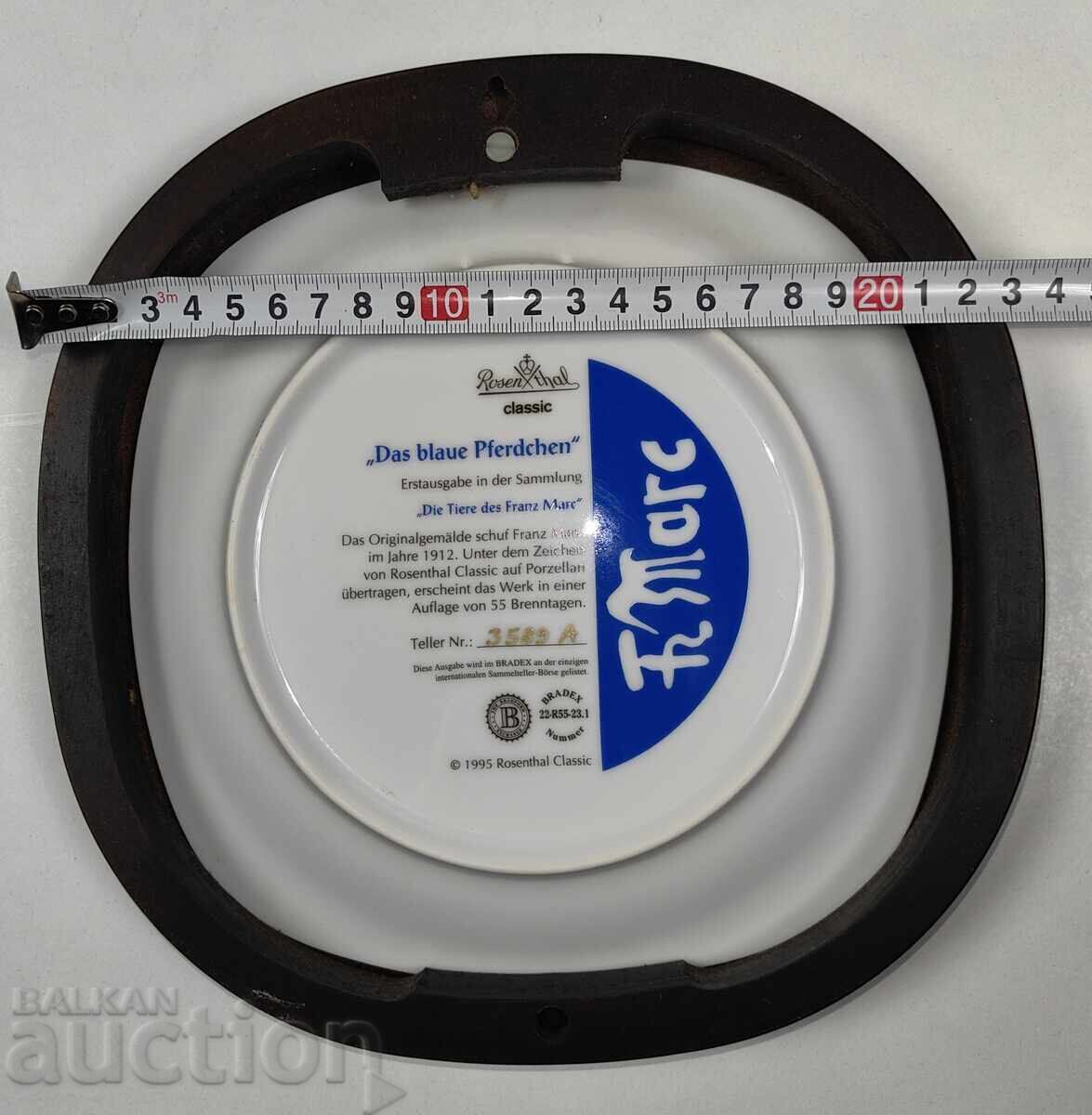 CALUL ALBASTRU ROSENTHAL FARFURIE DE PORȚELAN TABLOU BRADEX - 7