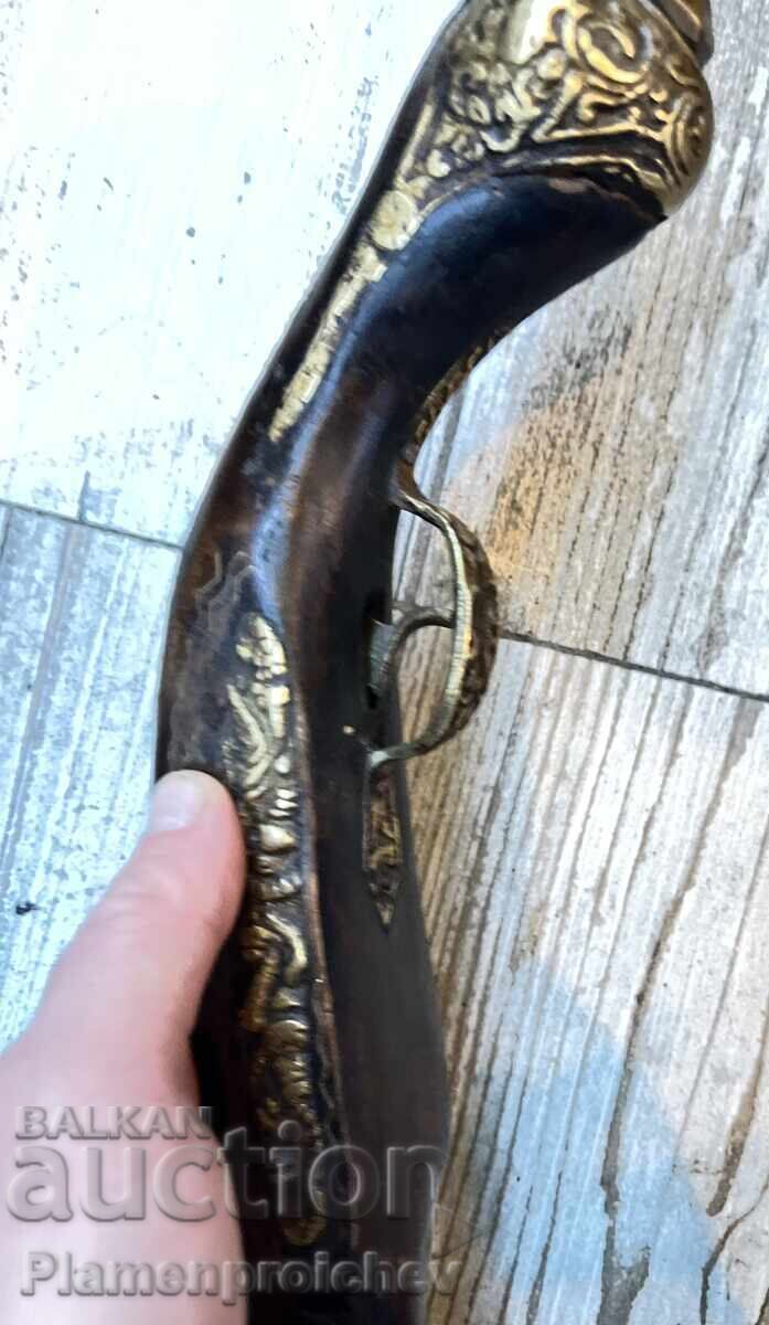 МУЗЕЕН ЕКСПОНАТ АВТЕНТИЧЕН КРЕМЪЧЕН ПИЩОВ ПИСТОЛЕТ ПУШКА РЕВ - 11