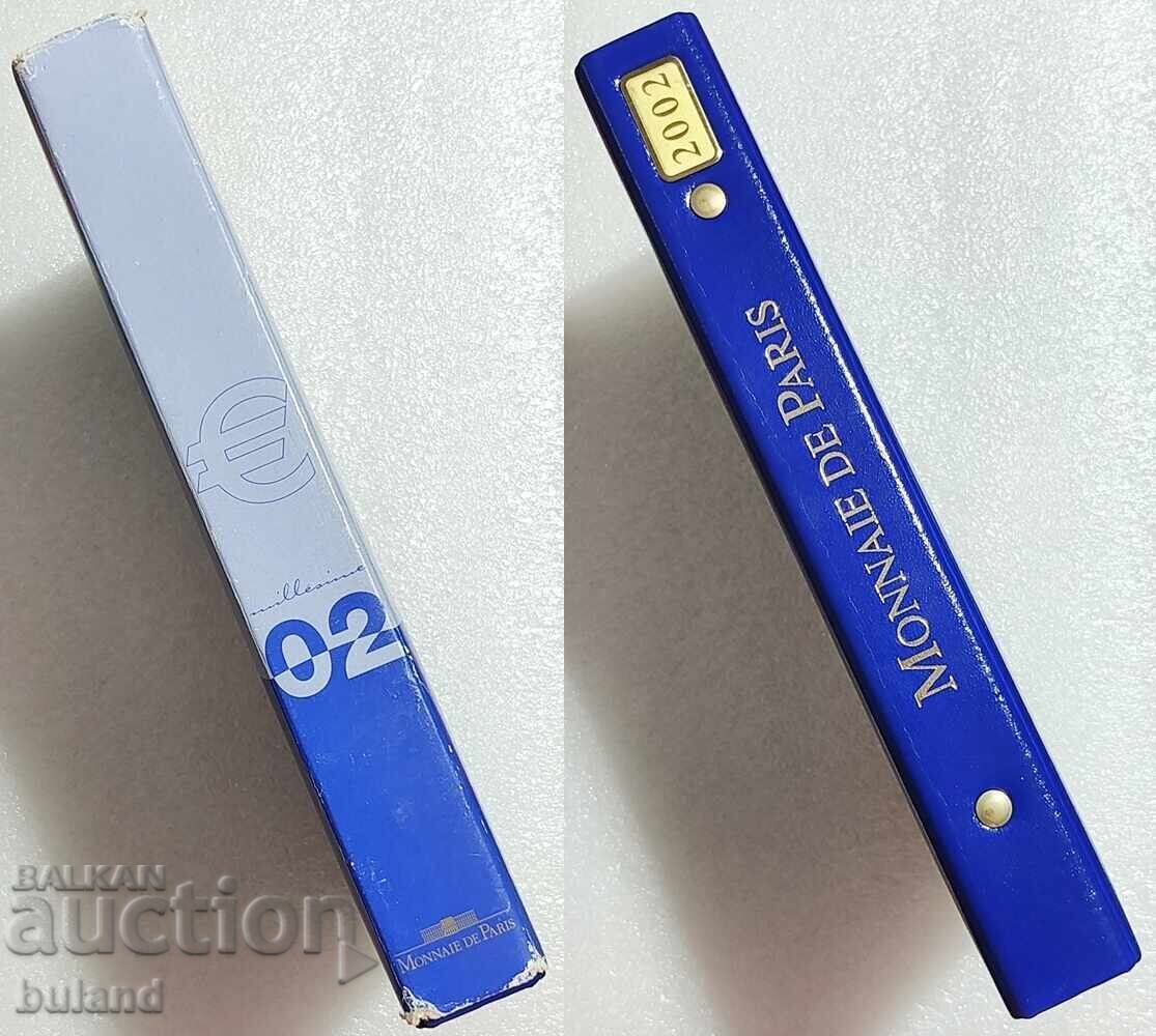 Аукцион Франция Официален PROOF СЕТ Евромонети 1 Цент до 2 Евро 2002