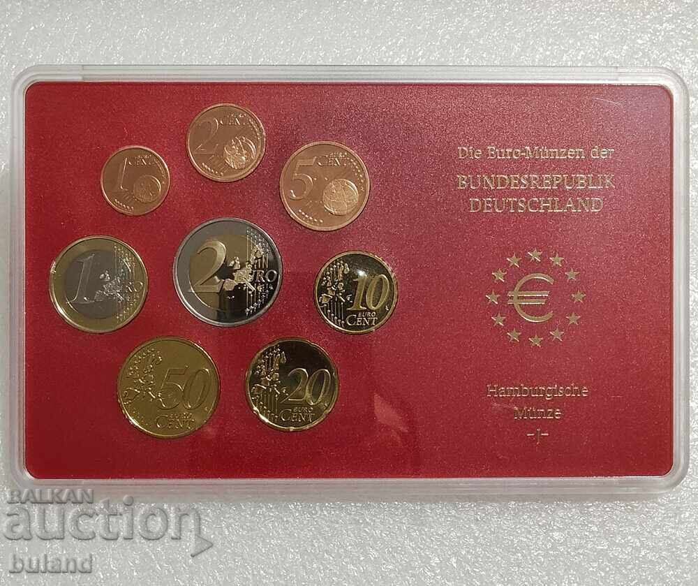 Germania UNC PROOF Set Euro de 8 Monede 2002 J Cent Centa cu preț € 25.00 | 48.90 BGN