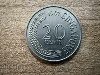Singapore - 20 Cents (1967)