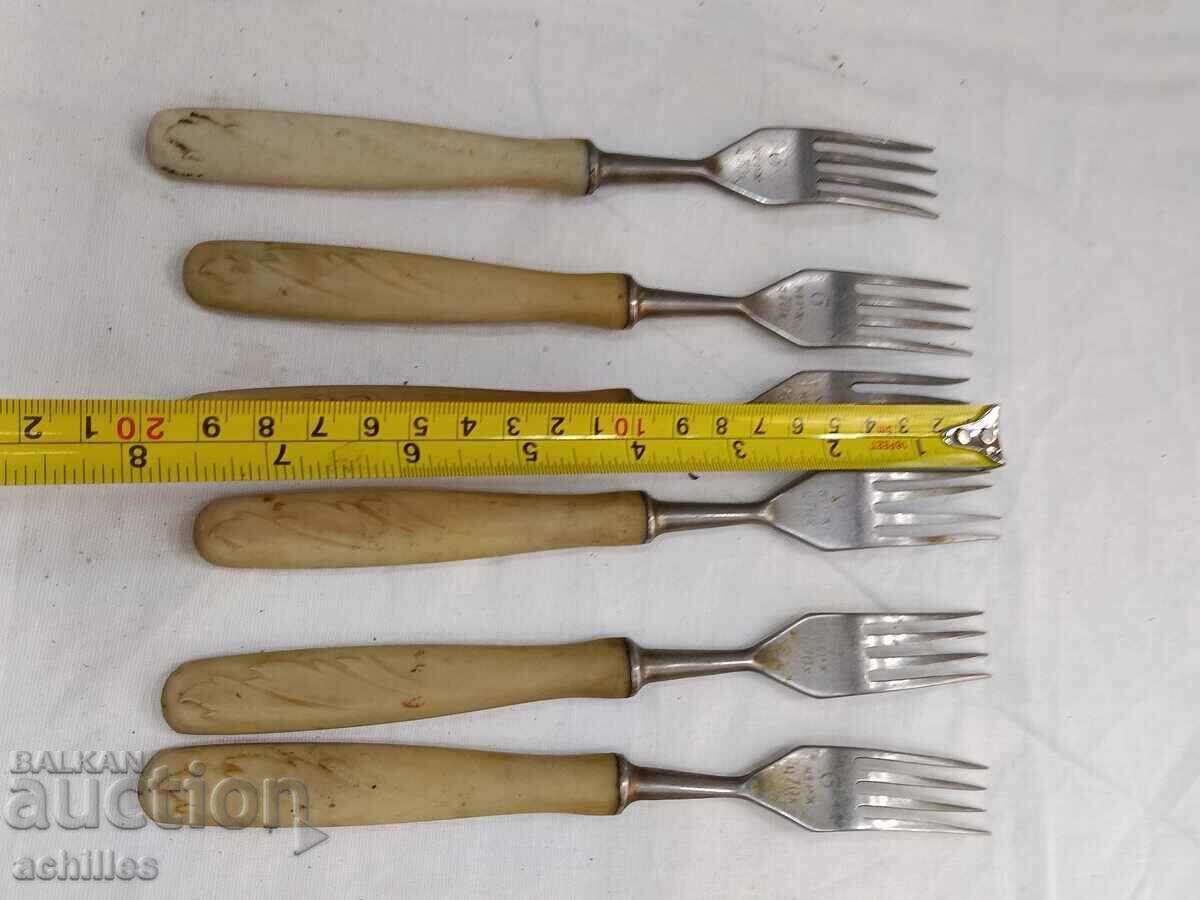 Furculițe vechi cu mânere din os - 5