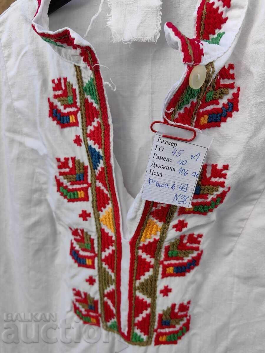 CĂMAȘĂ FEMEIE, COSTUM POPULAR, BRODERIE BOGATĂ, DANTELĂ - 7