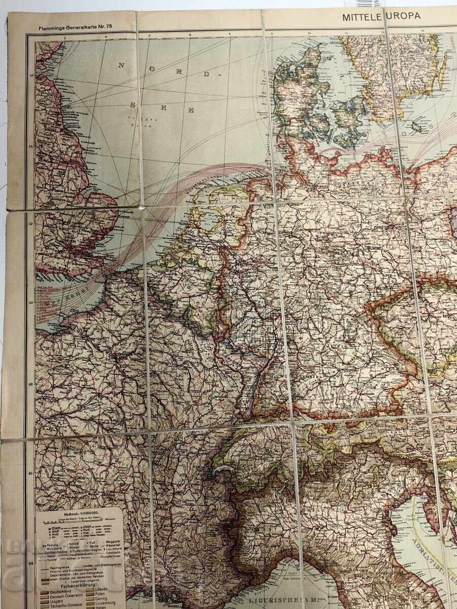 Licitație HARTĂ VECHE MARE A ȚĂRILOR DIN EUROPA BULGARIA