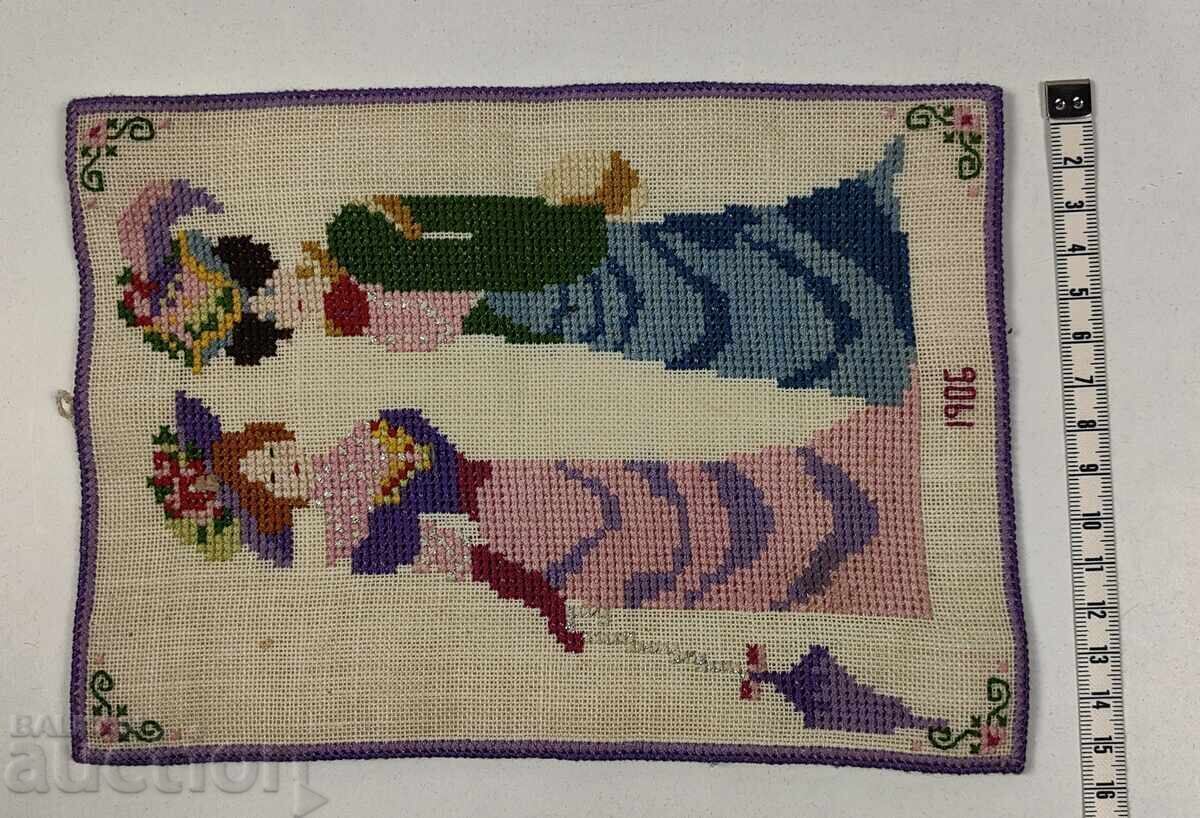 1906 EXCEPȚIONALĂ RARITATE TABLOU GOBELIN REALIZAT MANUAL CNEAZAT cu preț € 19.00 | 37.16 BGN