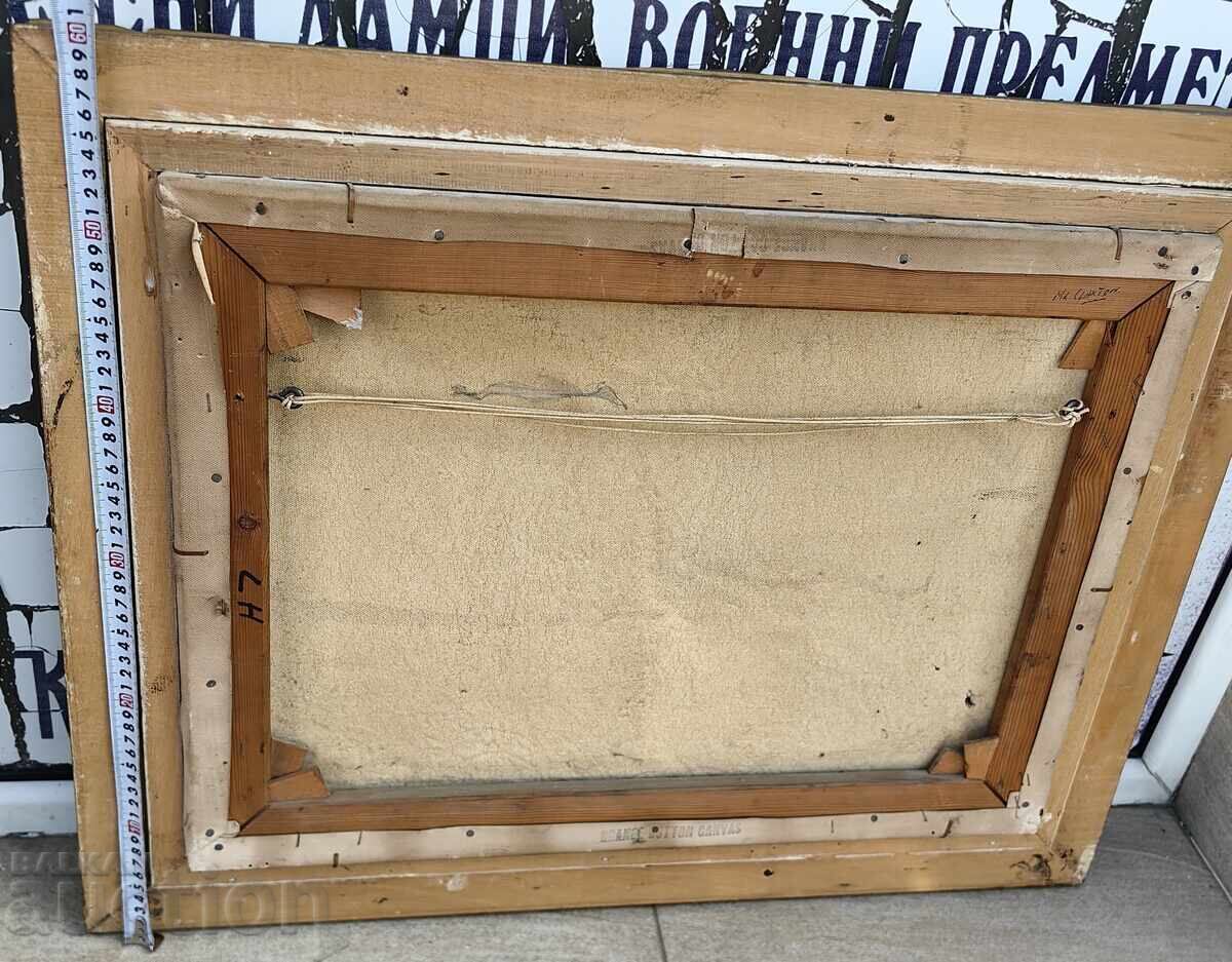 ΜΕΓΑΛΟΣ ΑΥΘΕΝΤΙΚΟΣ ΥΠΟΓΕΓΡΑΜΜΕΝΟΣ ΠΙΝΑΚΑΣ ΑΛΟΓΟ ΑΛΟΓΑ ΕΛΑΙΟΓΡΑΦΙΑ ΛΑΔΙ - 7