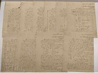 Pance Ilievi Vnuci Merchants Salonica 1905 Document 10 pcs