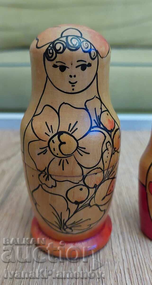 Δημοπρασία Σετ 4 ρωσικές κούκλες (ματριόσκα) για συλλέκτες
