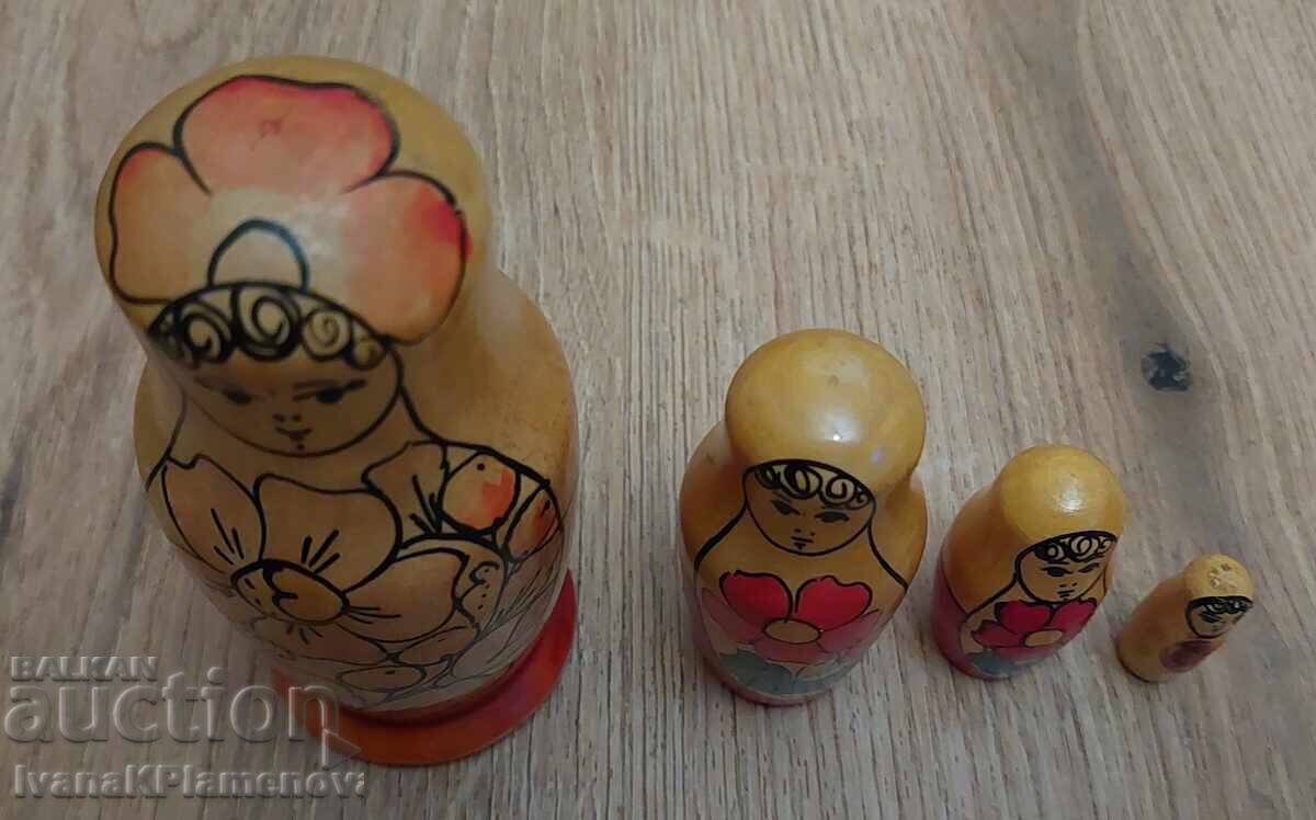Σετ 4 ρωσικές κούκλες (ματριόσκα) για συλλέκτες - 5