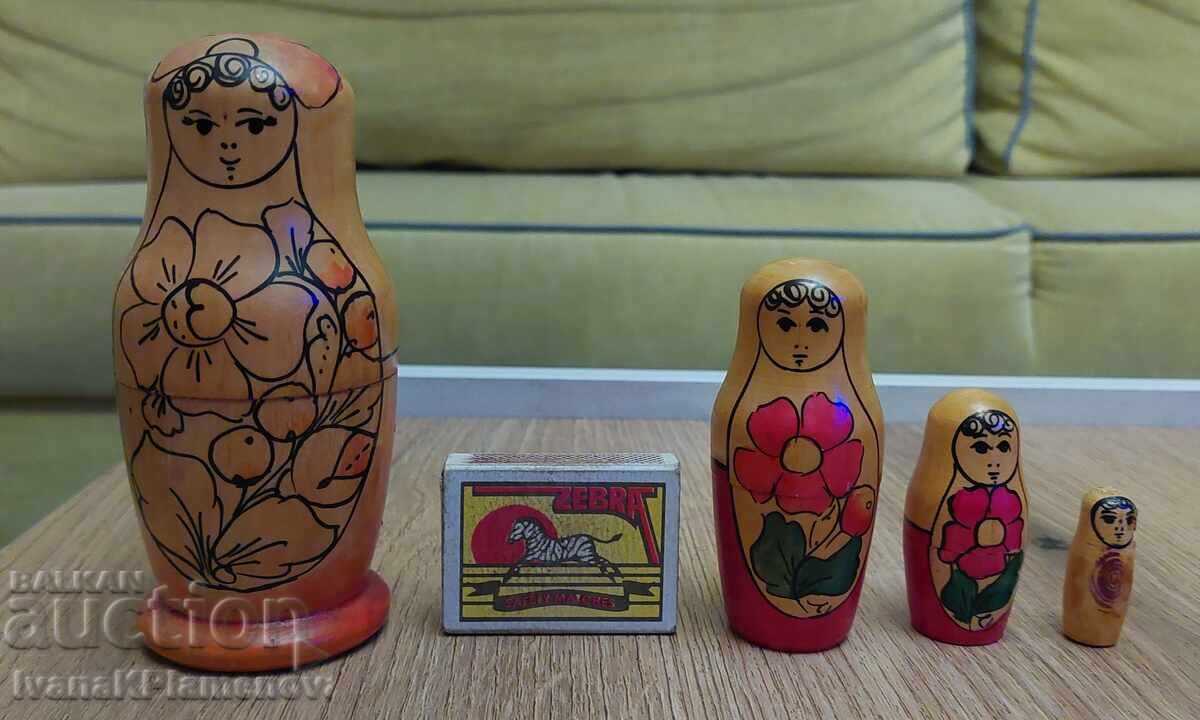 Σετ 4 ρωσικές κούκλες (ματριόσκα) για συλλέκτες - 7