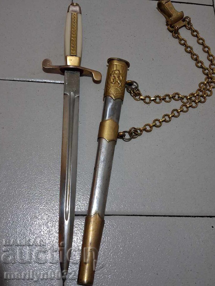 Δημοπρασία Κορτικ στρατηγού αξιωματικού, μαχαίρι στιλέτο με kaniya