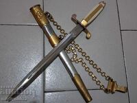 Kortik de ofițer militar general, cuțit pumnal cu kaniya