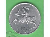 (¯`'•.¸ 2 cenți 1991 LITUANIA UNC- ¸.•'´¯)