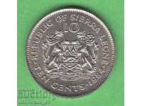 (¯`'•.¸   10 цента 1984 СИЕРА ЛЕОНЕ  UNC-   ¸.•'´¯)