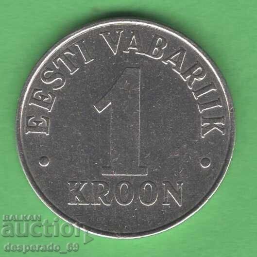 (¯`'•.¸ 1 coroană 1993 ESTONIA ¸.•'´¯)