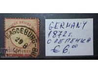 1872, Germany, German Empire, traces of hinges