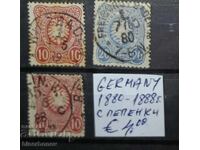 1880 г, Германия , немска империя, следи от лепенки