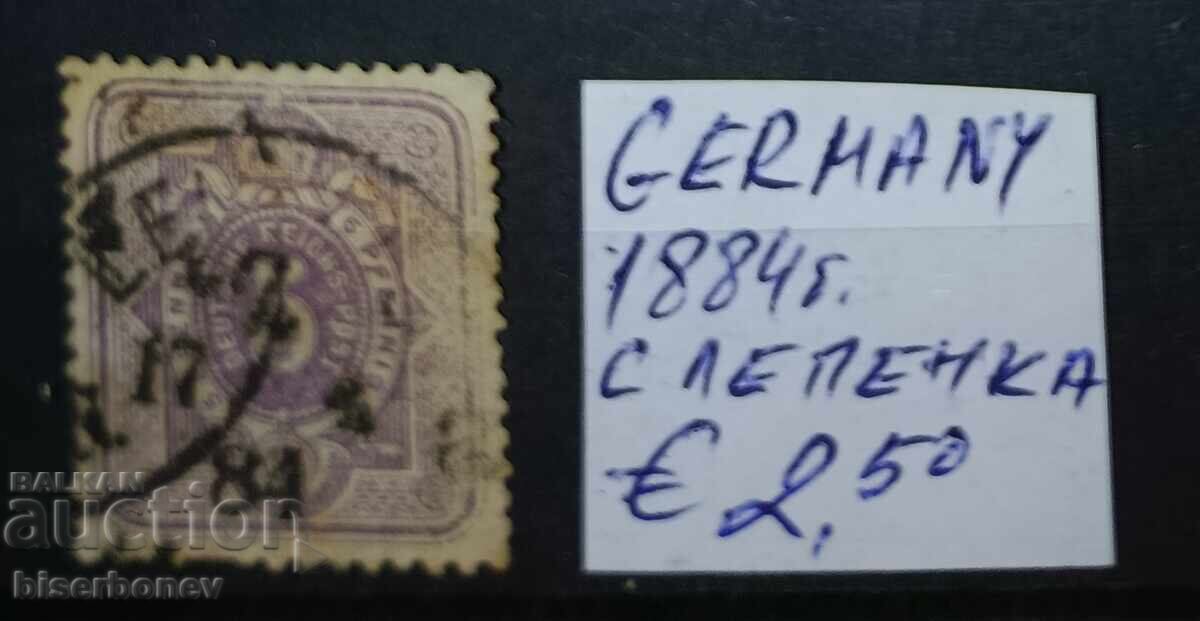 1884 g., Germaniya, Germanska imperiya, sledi ot lepenki