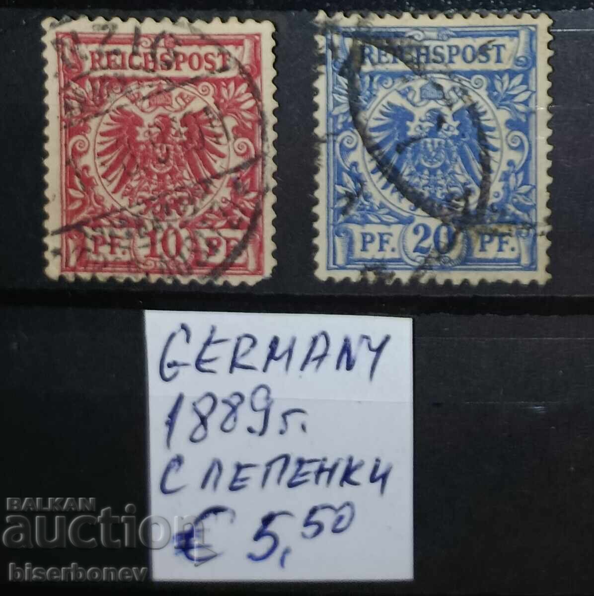 1889 g., Germaniya, Germanska imperiya, sledi ot lepenki