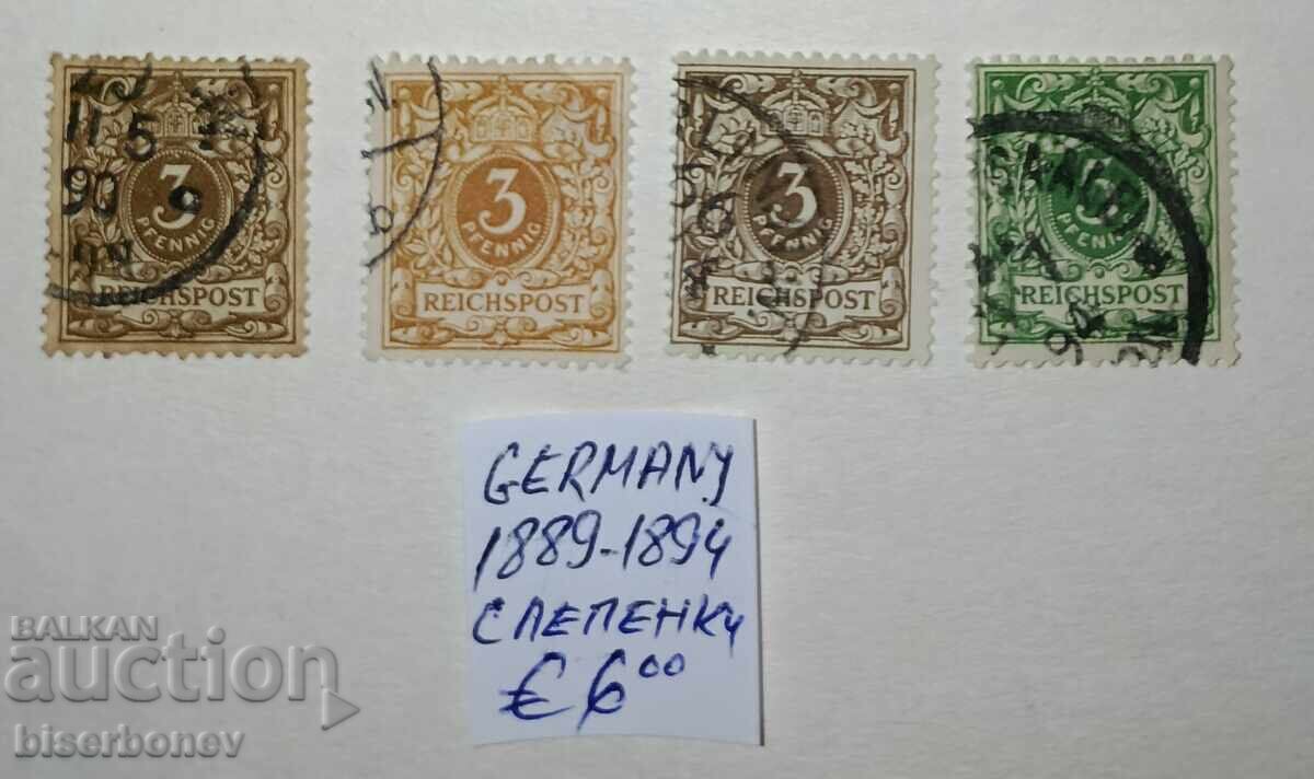 1889 g., Germaniya, Germanska imperiya, sledi ot lepenki