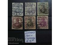 1901 г, Германия , немска империя, следи от лепенки