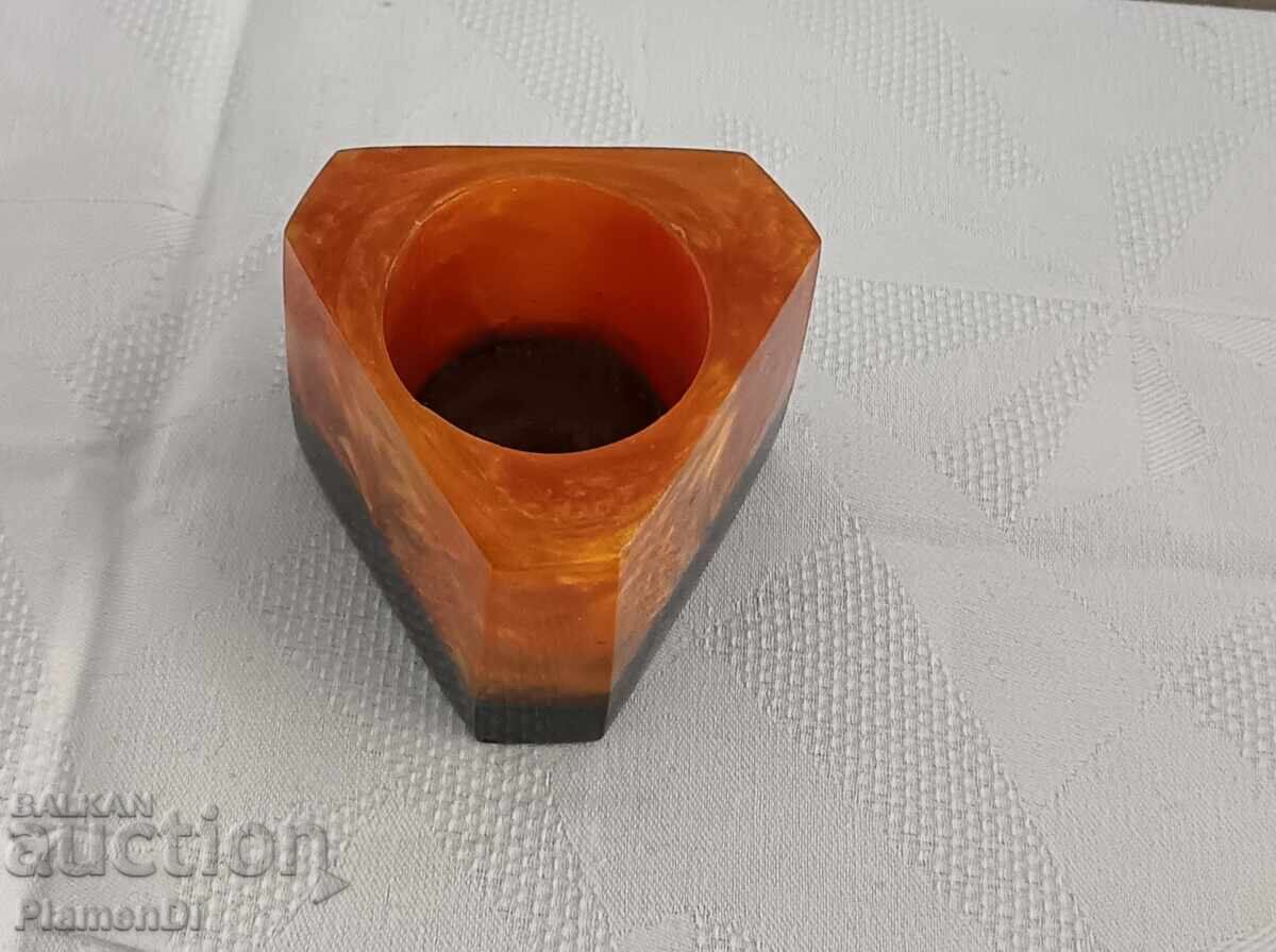 Suport pentru creioane, portțigaret din catalină de chihlimbar, bachelită - 6