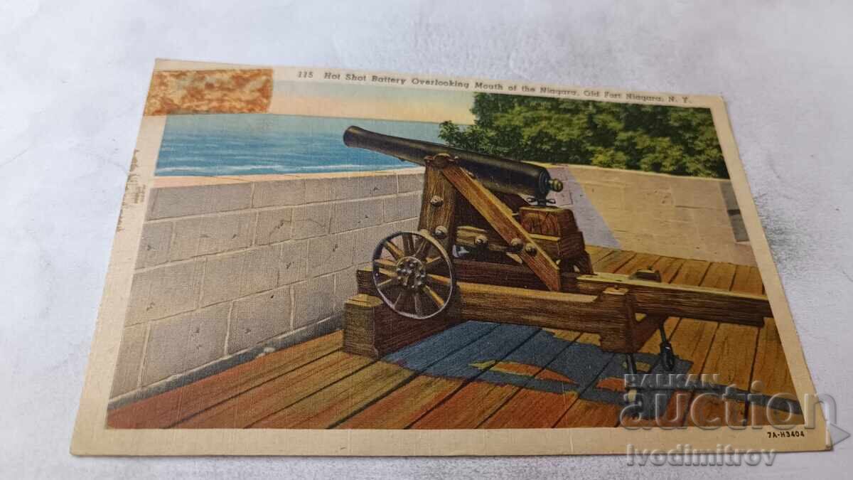 Postcard Old Fort Niagara Hot Shot Battery