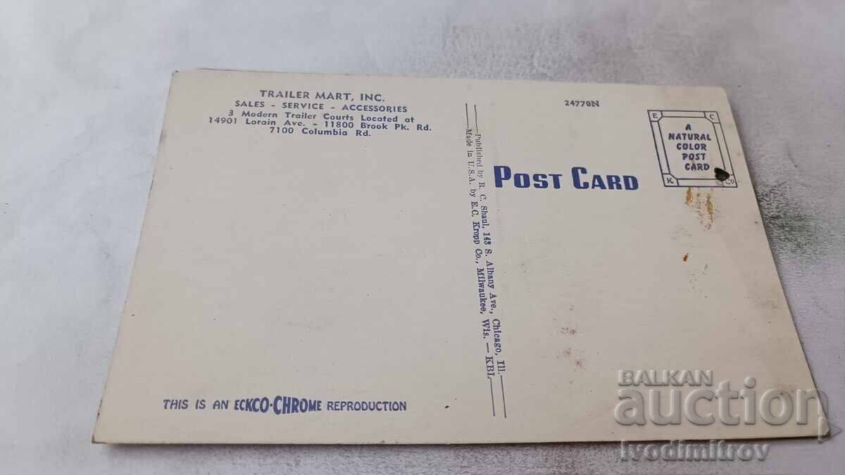 Carte poștală Cleveland Trailer Mart Inc cu preț € 1.36 | 2.66 BGN