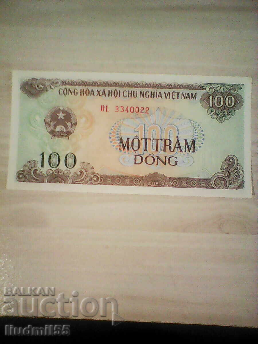 Виетнам 1991 100 донг UNC