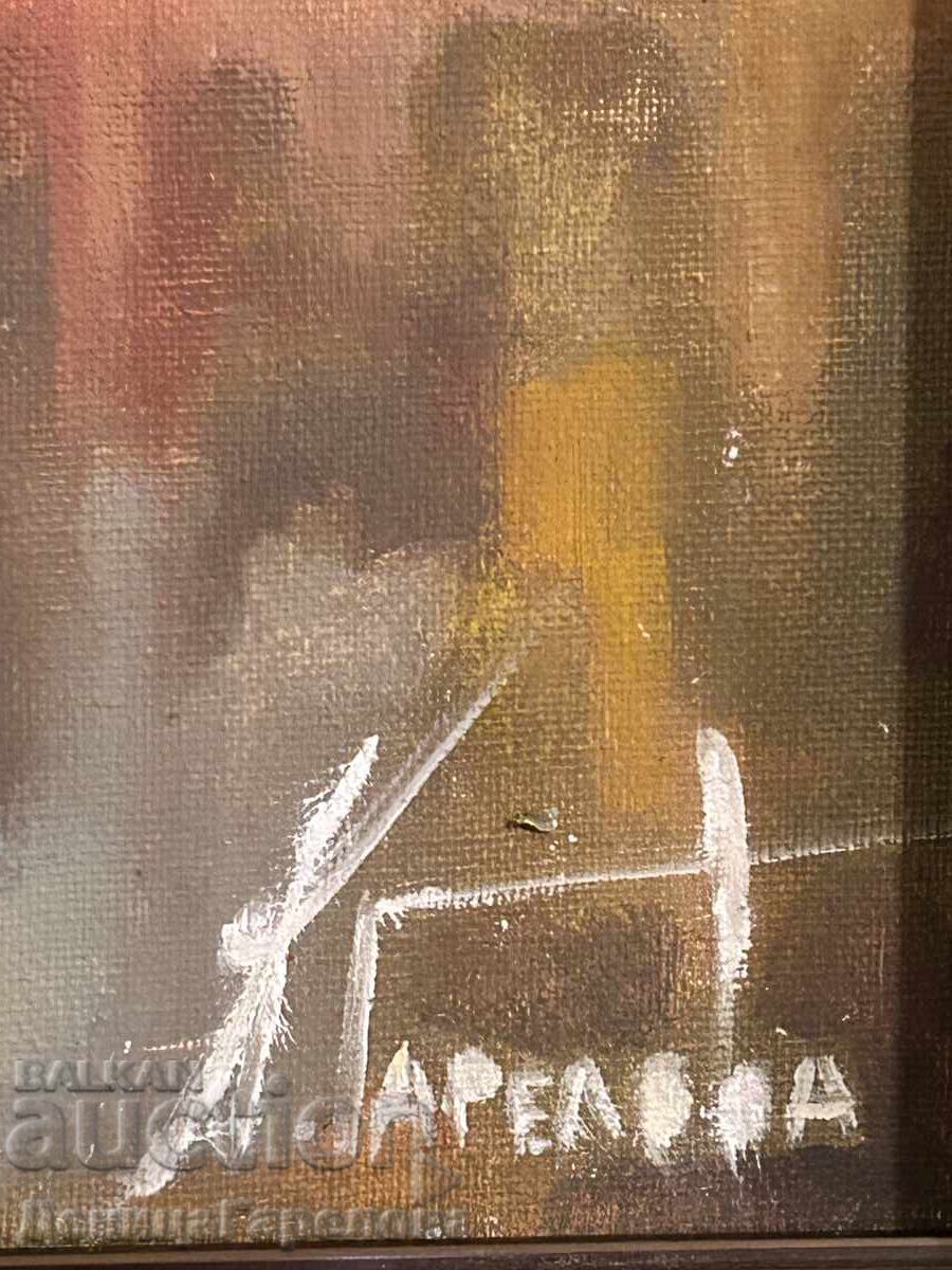 Auction  Denitsa Garelova painting 30/40 "Two Future Prima Ballerinas"