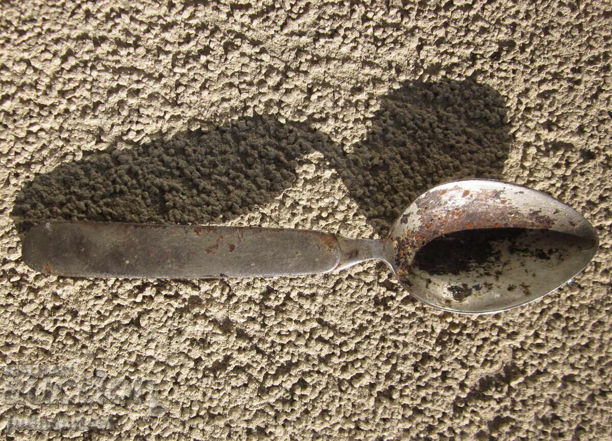 ПСВ старинна Българска войнишка сгъваема лъжица - 5