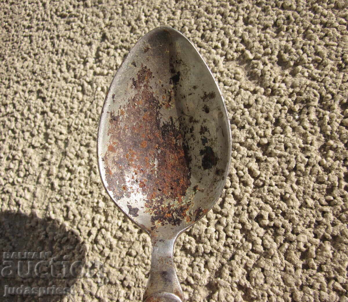 ПСВ старинна Българска войнишка сгъваема лъжица - 6