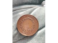 Медал, плакет, музикална консерватория Женева,Швейцария 19в.