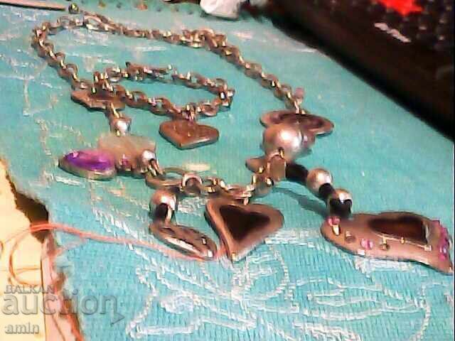 Beautiful silver-plated necklace and bracelet